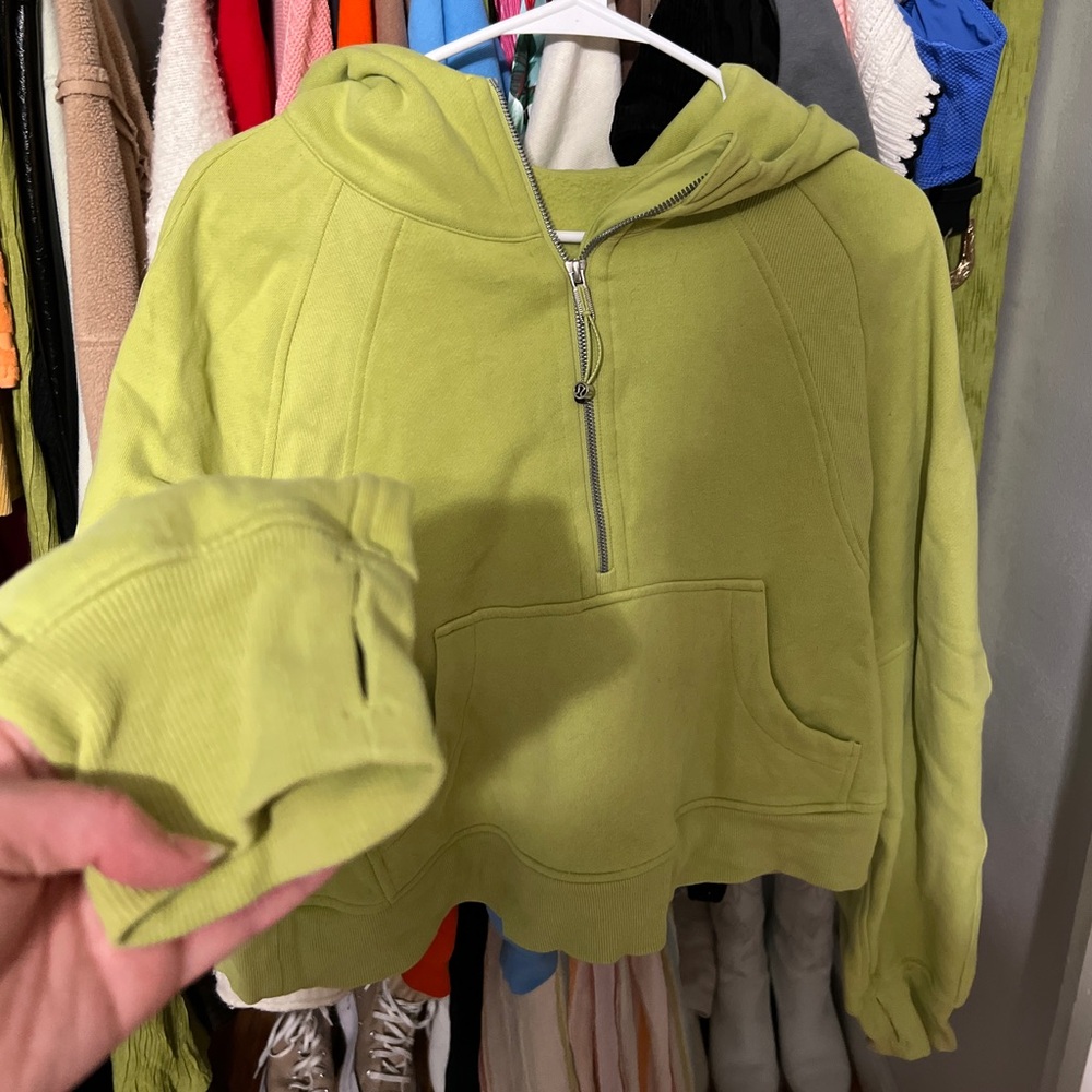 Lululemon Scuba Oversized Half-Zip Hoodie- Wasabi